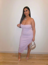 Load image into Gallery viewer, Periwinkle Midi Strapless Dress
