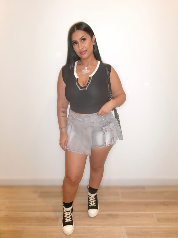 Baesic Bae Cropped Rib Top